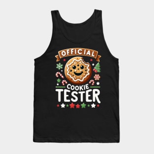 Official Cookie Tester Vintage Christmas Baking Tank Top